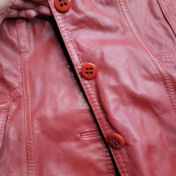 Sale Wilson House Of Suede Vintage True Leather Jacket USA Single Breasted Retro - Picture 7 of 14